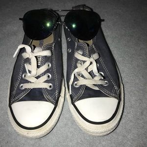 Navy Blue Slip On Converse